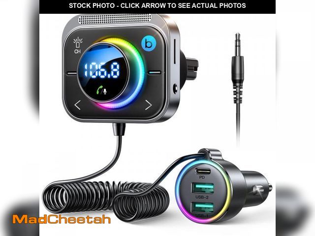 Lot 74-12437906 - JOYROOM 66W Bluetooth 5.4 Car Adapter Aux with 3 Charging PortsÃ£â¬ÂPD 30W &amp; 2 * 18WÃ£â¬âÃ£...