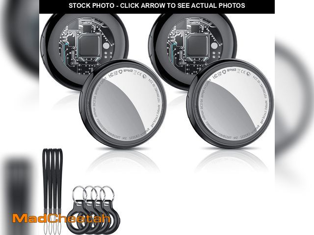 Lot 74-13819165 - Bluetooth Tracker, Smart Air Tracker Tags-4 Pack, Key Finder and Item Locator Works with Apple Find ...