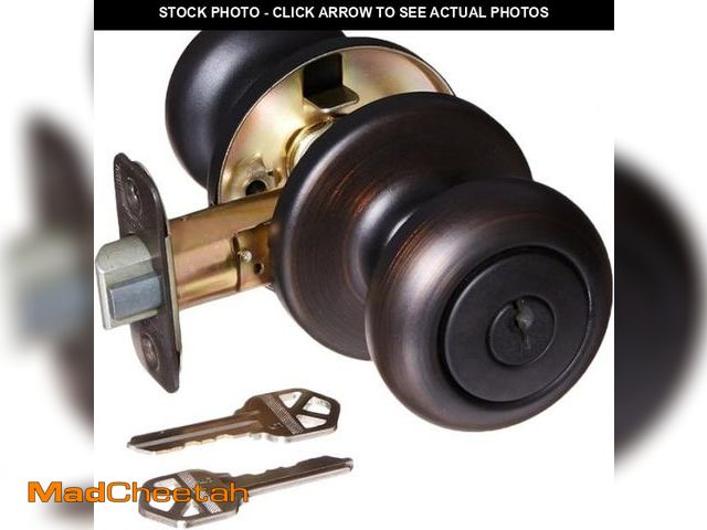 Lot 74-9508961 - KWIKSET 94002-823 Security Cove Entry Lockset, Venetian Bronze - UNUSED