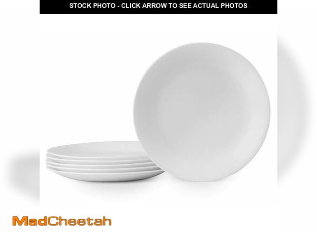 Lot 74-12970908 - Corelle Vitrelle 6-Piece Salad Plates Set Triple Layer Glass and Chip Resistant, 8-1/2-Inch Lightwei...
