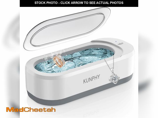 Lot 74-14428308 - KUNPHY Jewelry Cleaner, 46kHz Ultrasonic Cleaner, White - UNUSED