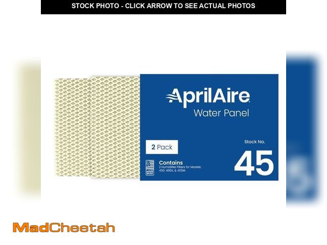 Lot 74-14279339 - AprilAire 45 Replacement Water Panel for Whole-House Humidifier Models 400,400A and 400M (2-Pack) - ...