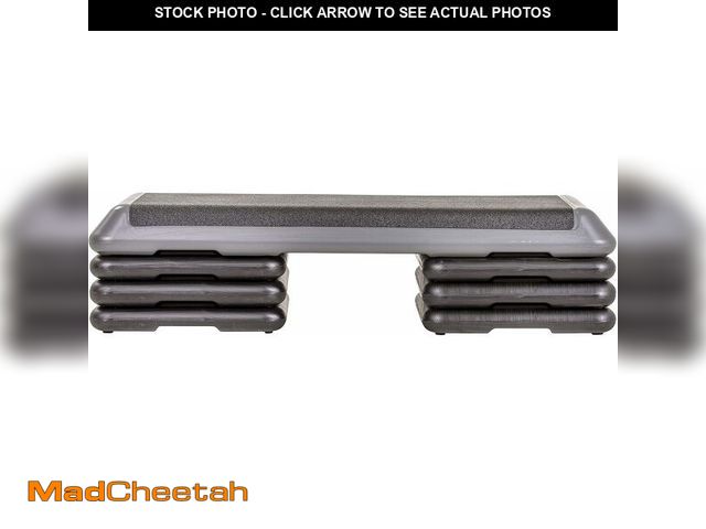 Lot 74-13382589 - The Step (Made in USA Original Aerobic Platform for Total Body Fitness - Health Club 6 Risers Grey -...
