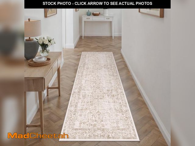 Lot 74-12491282 - BERTHMEER 2'x6' Washable Runner Rugs for Hallway Kitchen Entryway Non-slip, Brown - UNUSED