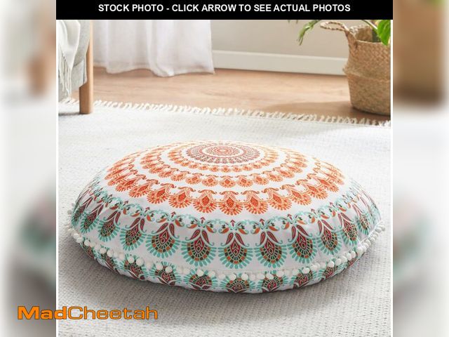 Lot 74-14279019 - Codi Meditation Floor Pillow, Round Large Pillows Seating for Adults, Bohemian Mandala Circle Cushio...