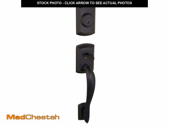 Lot 74-14233723 - Kwikset Avalon Adjustable Iron Black Entry Door Exterior Handle - UNUSED
