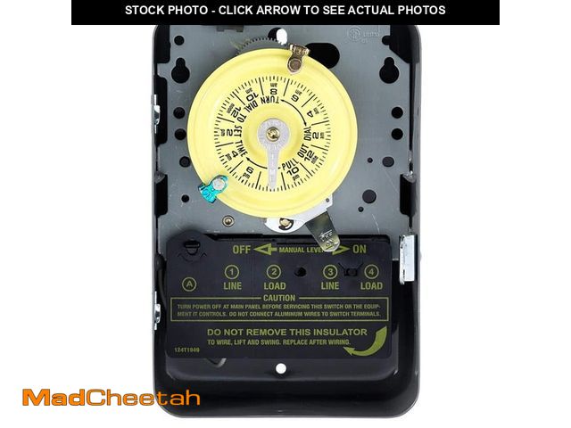 Lot 74-12557483 - *SCRATCHED* Intermatic T100 Series 40 Amp 24-Hour Indoor Mechanical Timer with Double Pole Single Th...