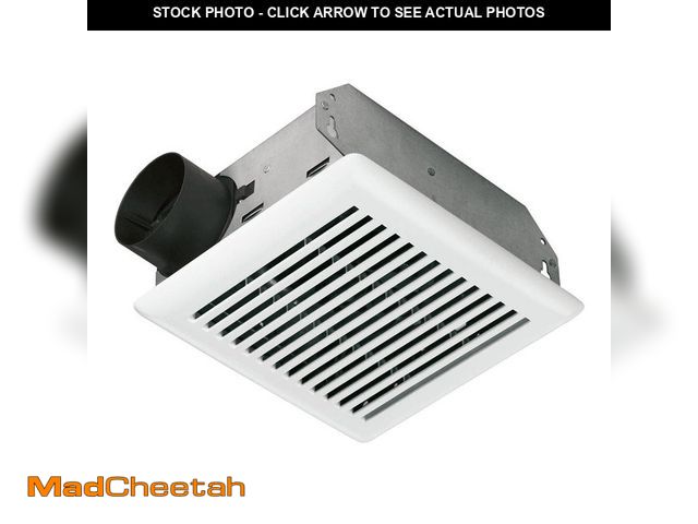 Lot 74-13772063 - (MISSING COVER) Broan-NuTone 50 CFM Ceiling/Wall Mount Bathroom Exhaust Fan - UNUSED