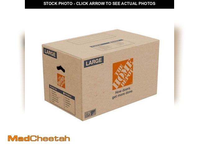 Lot 74-13786044 - The Home Depot Large Moving, Shipping, Packing Box with Handles (10 Pack) - UNUSED