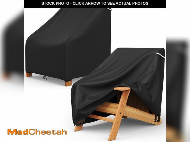 Lot 74-14056503 - AKEfit Patio Adirondack Chair Covers 2 Pack for Outdoor Waterproof Chairs Size Up to 29Wx30Dx36H inc...
