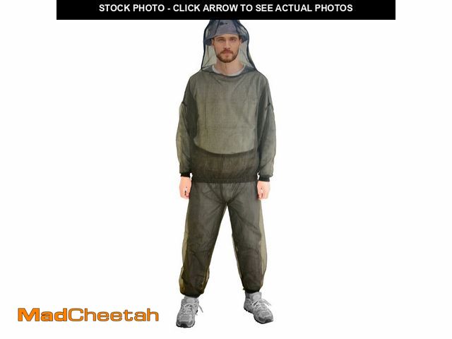 Lot 74-14381036 - gumkeg Mosquito Suit, Bug Net Pants &amp; Jacket with Hood, Full Body Bug Suit for Gardening &amp; O...