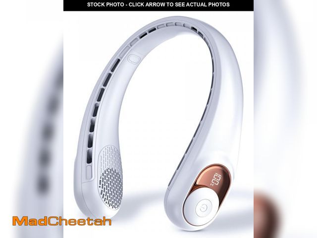 Lot 74-12439976 - Neck Fan, Personal Fan with LED Display, USB-C Rechargeable, 4000mAh-Battery, 3-Speed Adjustment &am...