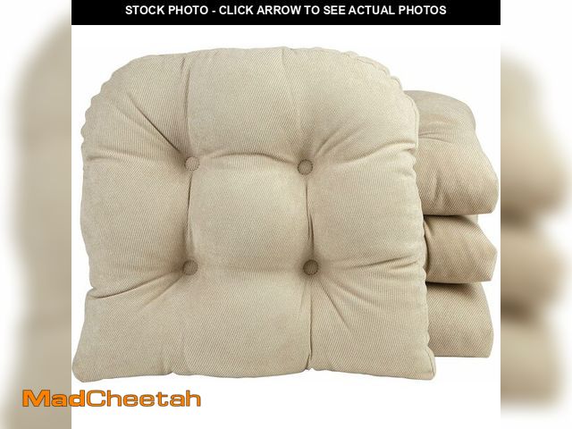 Lot 74-12827923 - Klear Vu Gripper Overstuffed Universal Non-Slip Dining Chair Cushions for Kitchen Decor or Office Us...