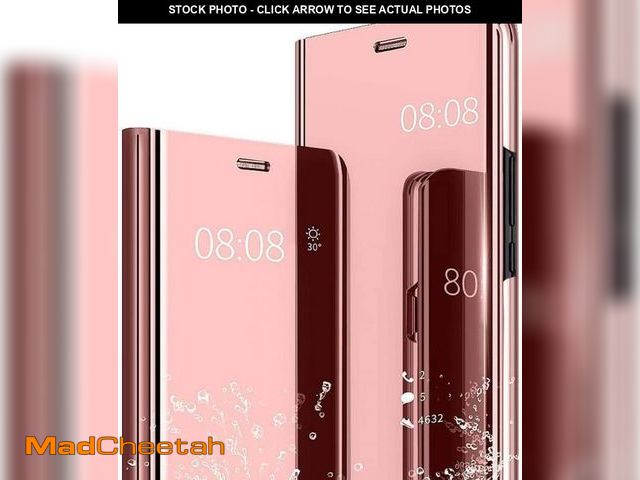 Lot 74-12306690 - for Galaxy Z Fold 4 Case, Clear View Makeup Mirror Slim Phone Case, with Kickstand Leather for Samsu...