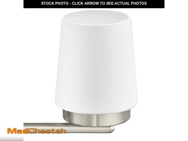 Lot 74-12870383 - Hampton Bay Jackson Park 22 in. 3-Light Brushed Nickel Integrated LED Bathroom Vanity Light Bar with...