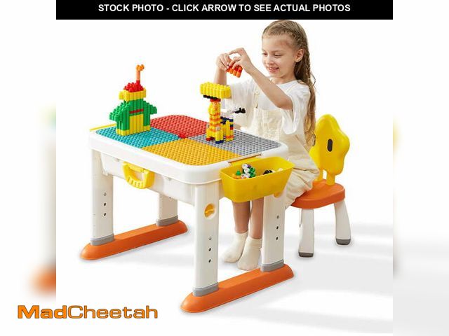 Lot 74-12670561 - KUB Kids Activity Table and Chair Set, Toddler Learning Play Table Toys - UNUSED