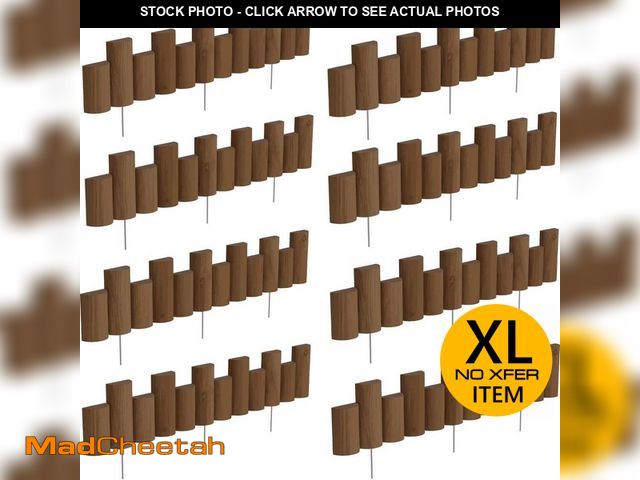 Lot 74-13510204 - Vigoro 3 ft. Wooden Half-Log Landscape Edging (40-PACK) - UNUSED