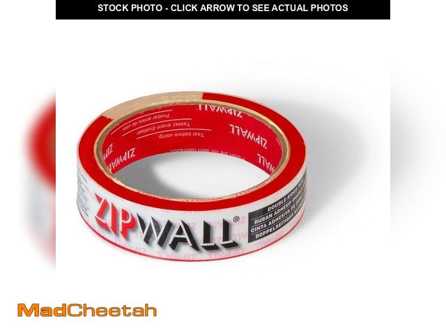 Lot 74-14370219 - 1 in. White Double Sided Poly Hanging Tarp Tape (2pack) - UNUSED