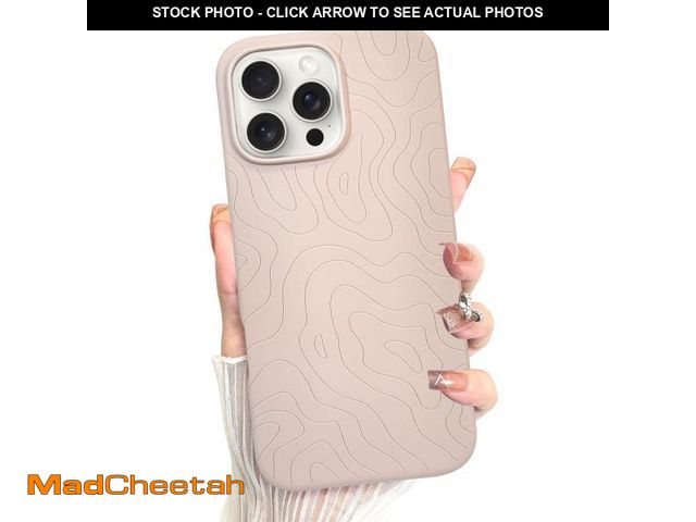 Lot 74-12344595 - MZELQ for iPhone 16 Pro Max Case, Silicone Wave Ripple Cute Pattern, Camera Protection Soft Slim Pho...