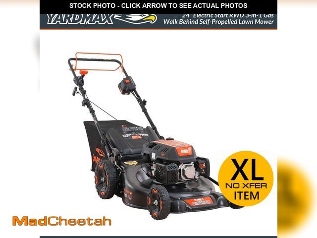 Lot 74-14285601 - YARDMAX 24 in. 201cc Electric Start SELECT PACE 6 Speed CVT High Wheel RWD 3-in-1 Gas Walk Behind Se...