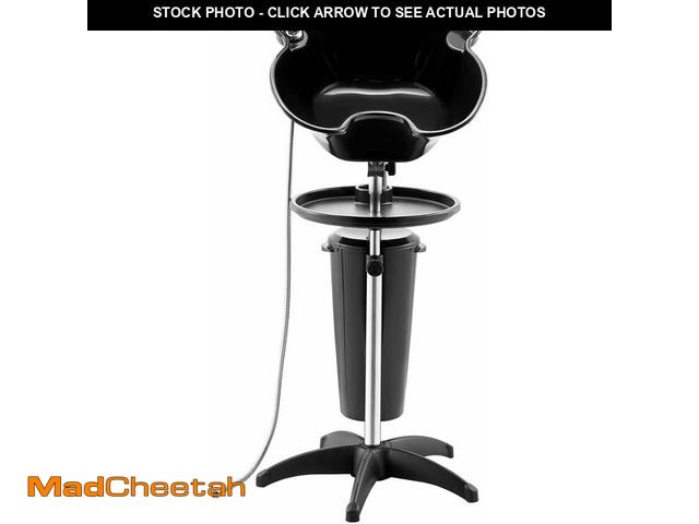 Lot 74-13734079 - VEVOR Portable Shampoo Bowl, Deep Shampoo Sink with Adjustable Height &amp; Angle, Washing Hair Stat...