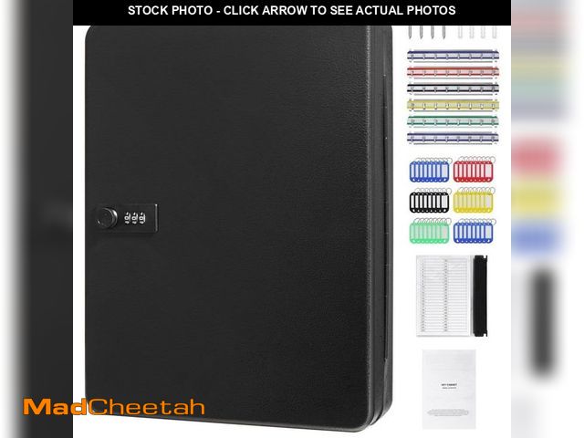 Lot 74-12517537 - SKYSHALO Key Cabinet with Combination Key Lock, Digital Security Storage Box Steel Key Organizer, 14...
