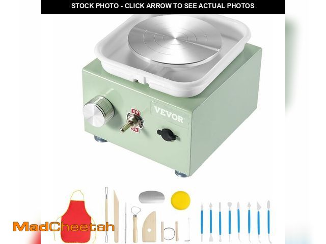 Lot 74-10826920 - VEVOR Mini Pottery Wheel, 2.56in/3.94in, 2 Turntables Electric Ceramic Wheel Machine, 0-320RPM Adjus...