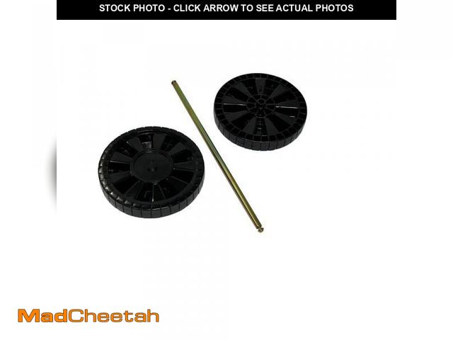 Lot 74-12463177 - (MISSING ONE WHEEL) Toter Replacement Wheel Kit for 96 Gallon Two Wheel Trash Can - UNUSED