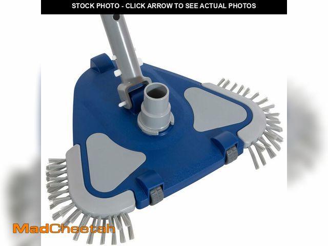 Lot 74-14051838 - POOLAZA Pool Vacuum Head, Weighted Pool Vacuum Head with 1-1/4'',1-1/2'' Swivel Hose Connection, Bot...