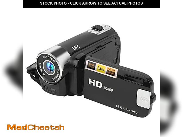 Lot 74-13277337 - Digital Camcorder DH-90 16X Digital Zoom 2.7 Inch Colourful Display Screen High Definition Camera Im...