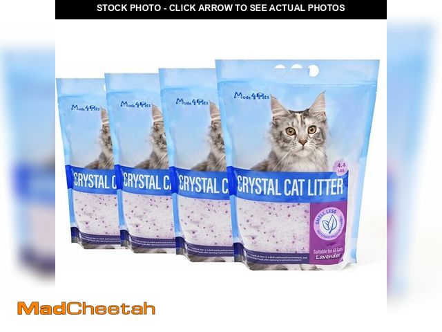 Lot 74-13331602 - Made4Pets Cat Litter Crystals, Non Clumping Cat Litter Odor Control Kitty Litter Non Clumping No sco...