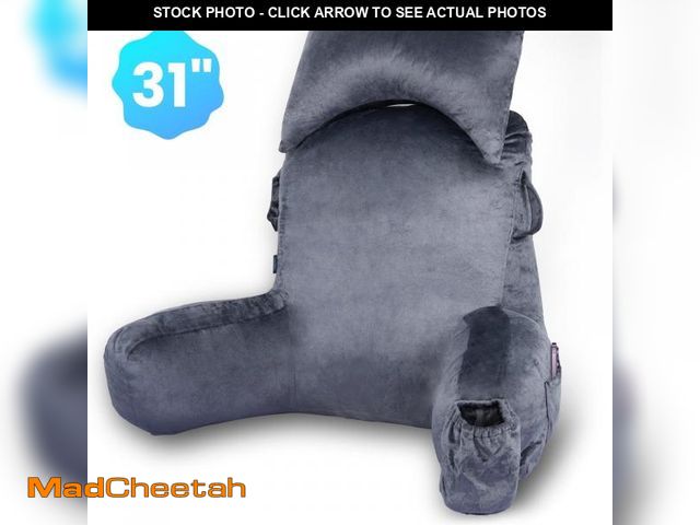 Lot 74-12511491 - VAVSEA Reading Pillow, Extra Large 31" Backrest Pillow with Arms, Back Pillow with Detachable Neck R...