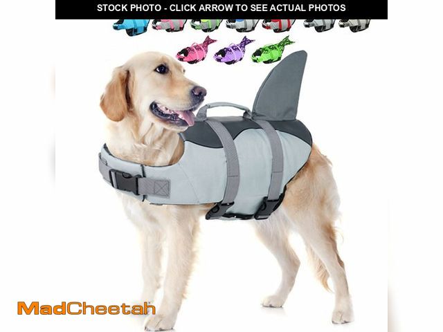 Lot 74-14425768 - EMUST Large Dog Life Jacket, Dog Life Vests for Swimming, Float Coat Swimsuits Flotation Device Life...