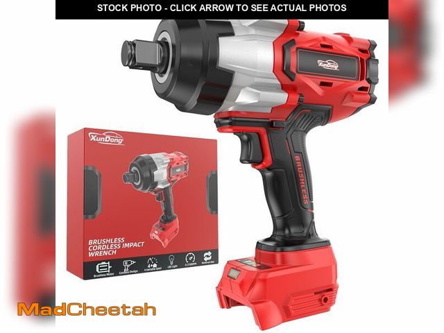 Lot 74-14265972 - Cordless Impact Wrench 3/4" Compatible with Milwaukee 18V Battery, 1850Ft-lbs(2500N.m) High Torque I...