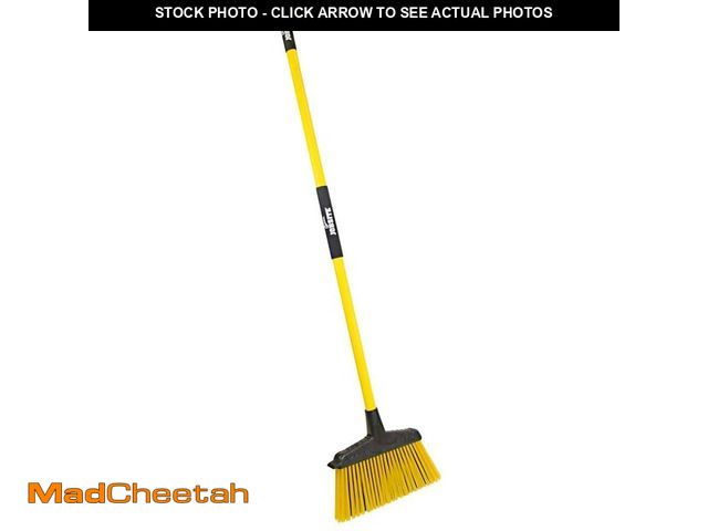 Lot 74-12804566 - Quickie Jobsite Multi-Surface Fiberglass Handle Angle Broom - UNUSED