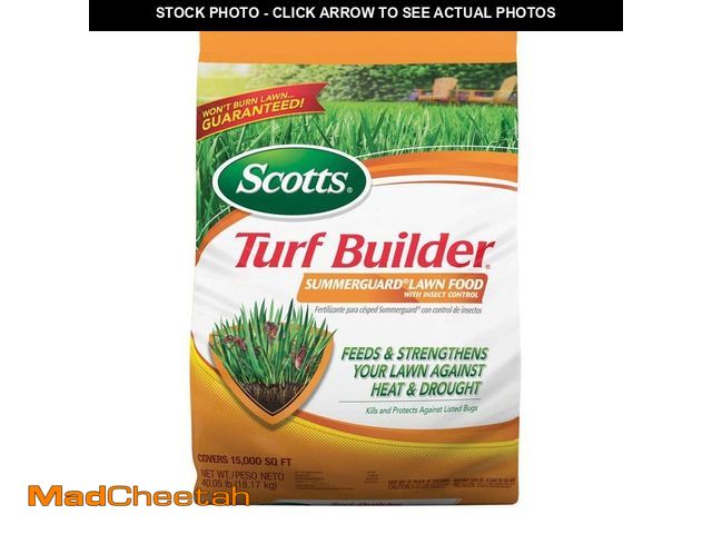 Lot 74-14327041 - Scotts Turf Builder 40.05 lbs. 15,000 sq. ft. SummerGuard Dry Lawn Fertilizer with Insect Killer - U...