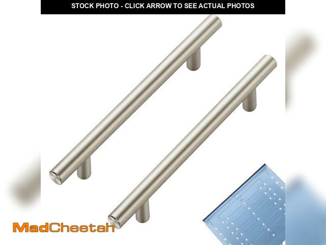 Lot 74-12705129 - Ravinte 40 Pack | 7.38'' Cabinet Pulls Brushed Nickel Stainless Steel Kitchen Drawer Pulls Cabinet H...