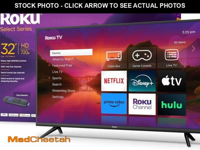 Lot 74-12098454 - Roku Smart TV - 32-Inch Select Series 720p HD RokuTV with Roku Voice Remote, Bright Picture, Customi...