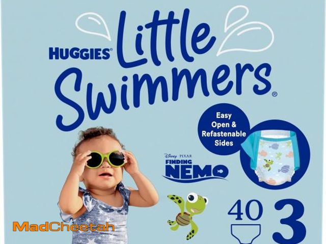 Lot 74-12327490 - Huggies Little Swimmers Disposable Swim Diapers, Size 3 (16-26 lbs), 40 Ct (2 packs of 20), Packagin...