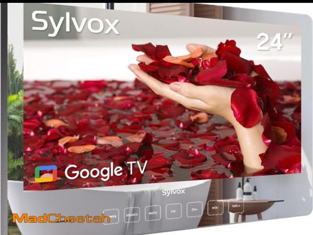 Lot 74-12367113 - SYLVOX 24'' Smart TV Bathroom Magic Mirror Waterproof LED TV 1080P 500NITS High Brightness Dual Fron...