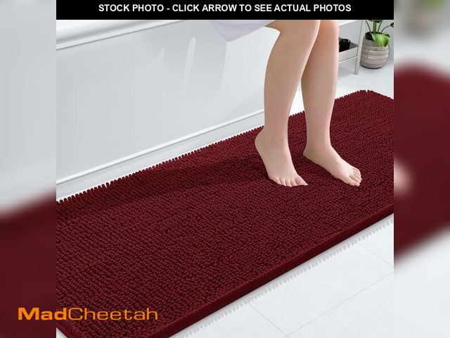Lot 74-13628427 - OLANLY Bathroom Rugs 70x24, Extra Soft Absorbent Chenille Bath Rugs, Rubber Backing Quick Dry, Machi...