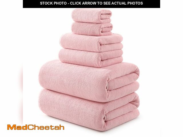 Lot 74-14212915 - REDKISS Pack of 6 Towel Set - 2 Extra Large Bath, 2 Hand, 2 Washcloths, Ultra Soft &amp; Highly Abso...