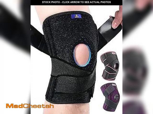 Lot 74-12126022 - ABYON Plus Size Knee Braces for Knee Pain with Side Stabilizers for Man Women.Relieves Meniscus Tear...