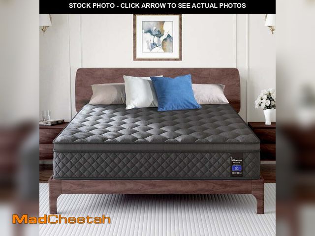 Lot 74-12667651 - Viscountess 12 Inch Full Mattress Eurotop with Gel Memory Foam Hybrid Mattress in a Box Individually...