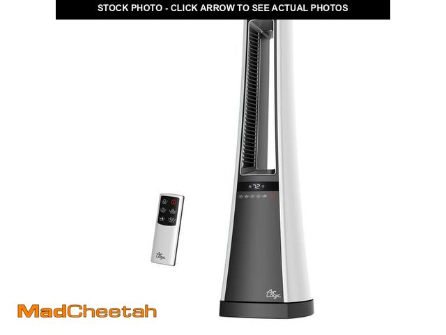 Lot 74-13002231 - Lasko Bladeless 27 in. 1500-Watt Electric Oscillating Tower Space Heater with Digital Display and Re...