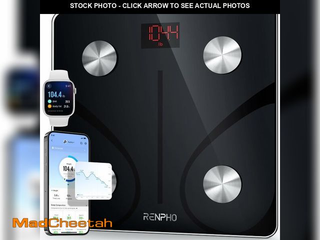 Lot 74-12458422 - RENPHO Smart Scale for Body Weight, FSA HSA Eligible, Digital Bathroom Scale BMI Weighing Bluetooth ...