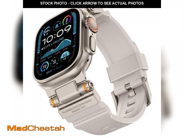 Lot 74-12306665 - FOAMUNOC Compatible with Apple Watch Ultra 2/1 Band 49mm/46mm/45mm/44mm/42mm for Men, Metal Connecto...