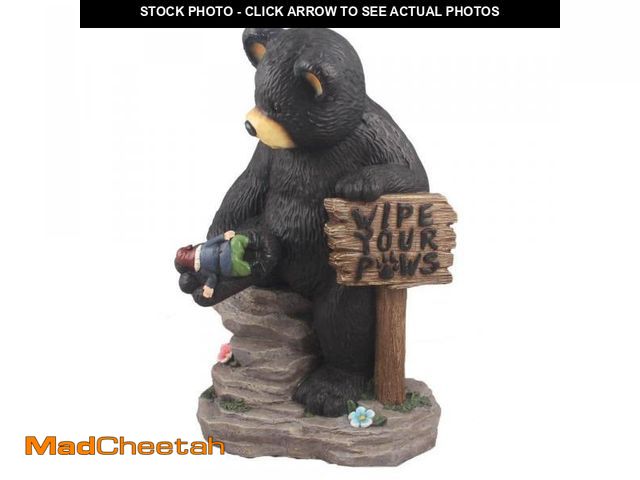 Lot 74-12495482 - HI-LINE GIFT LTD. Bear Holding Sign and Gnome Statues - UNUSED