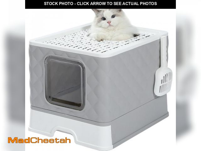 Lot 74-12490795 - PAWZ Road Enclosed Cat Litter Box Large with Lid Drawer Type Easy to Clean,Gray - UNUSED
