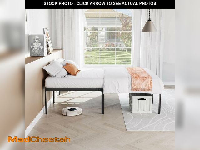 Lot 74-13042131 - Heavy Duty Metal Bed Frame with Sturdy Steel Slat Support, No Box Spring Needed - UNUSED